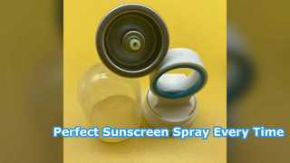 Best Sunscreen Aerosol Valve for Even 360 Degree Coverage