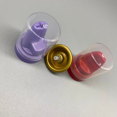 kupować Zwrócony aluminiowy zawór do mousse do włosów z 360-stopniową dystrybucją i kompatybilnością worka na zawór produkcja online