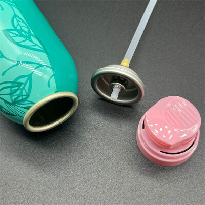 Precision Aerosol Valve with Ultra-Fine Mist Nozzle for Residue-Free Performance and 360° Operation in Dry Shampoo Spray