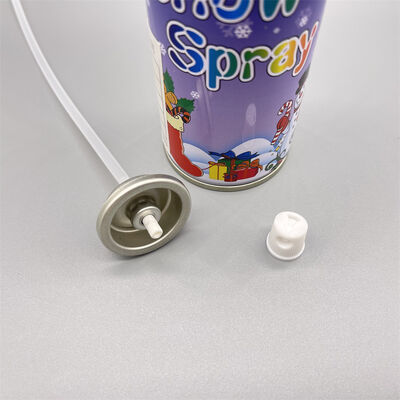 Ekologiczny zawór do sprayu śnieżnego, przyjazny dla środowiska zawór aerozolowy do dekoracji świątecznych, szczelny zielony zawór dozownika śniegu