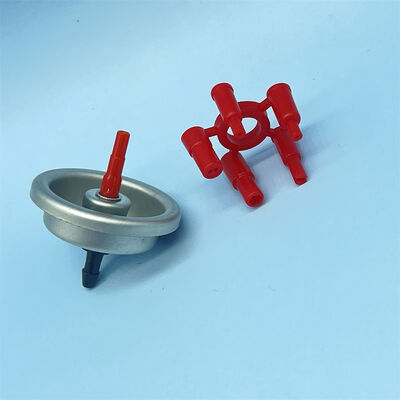 Czerwony adapter zaworu paliwa do zapalniczki, wytrzymały zawór do napełniania zapalniczek do użytku komercyjnego