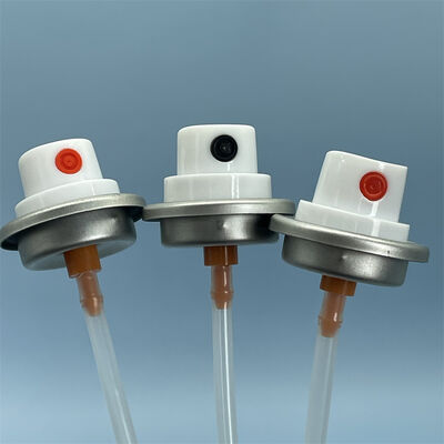 Zawór aerozolowy do puszek z natryskiem farby nadający się do lakierów domowych, motoryzacyjnych i przemysłowych