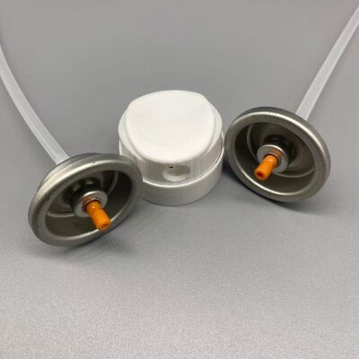 Aerozolowy zawór do suchego szamponu z technologią rozpylania mgiełki proszkowej o wysokiej wydajności